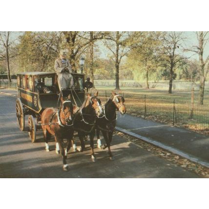 George Shillibeer First Horse Bus Service Paddington London Postcard