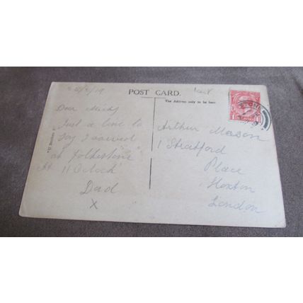 1919 fr Postcard - Metropole Hotel, Folkestone - Kent