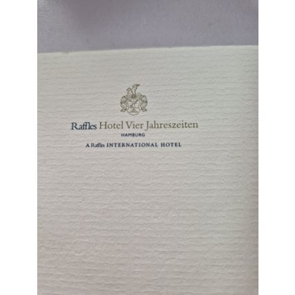 RAFFLES HOTEL VIER JAHRSZEITEN NOTEPAD