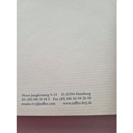 RAFFLES HOTEL VIER JAHRSZEITEN NOTEPAD