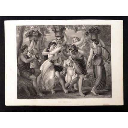 VINTAGE 1854 Thomas Stothard - Thomas Garner VICTORIAN ENGRAVING