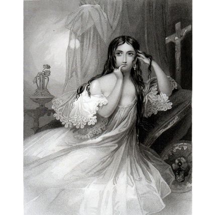 DOLORIDA 1837 Charles Knight - Kenny Meadows VICTORIAN ENGRAVING