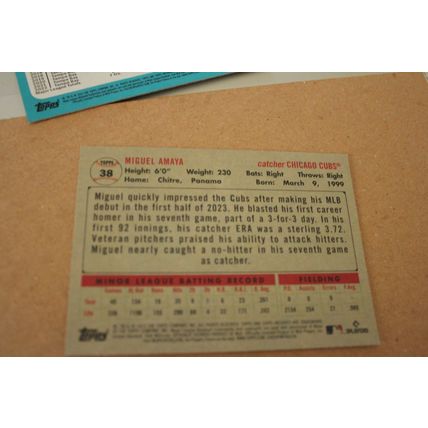 2023 topps baseball chicago cubs miguel amaya rc card#38