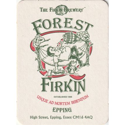 BEER MAT - FIRKIN BREWERY - FOREST FIRKIN - (Cat 248) - (1997)