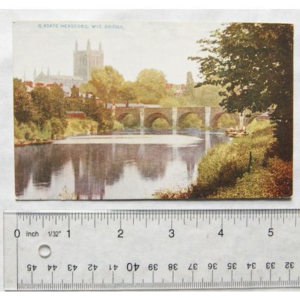 pre 1918 postcard Hereford, Wye Bridge