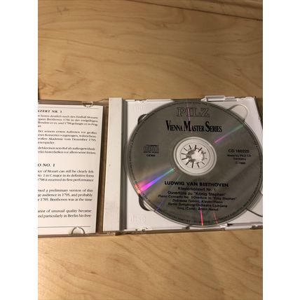 Vienna Master Series CD Beethoven Klavierkonzert Nr 1. CD & inlays only