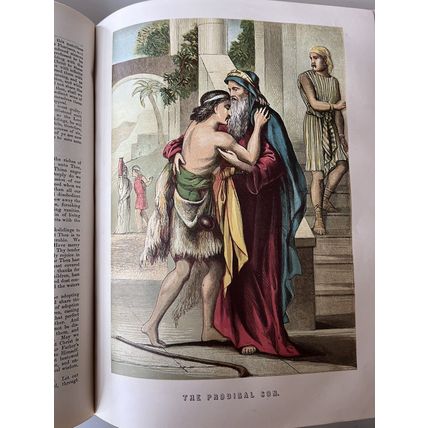 ANTIQUE BIBLE ALTAR OF THE HOUSEHOLD 1800's REV ROBERT JAMIESON HARDBACK