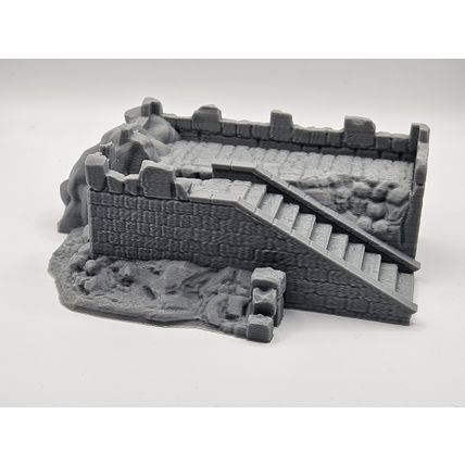 rocky fort terrain piece / castle fort lookout post/DnD/Pathfinder/Tabletop RPG