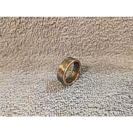 2003 Kennedy Half Dollars size 9-1/2 coin ring handmade mixed metals