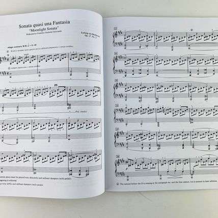 Beethoven Moonlight Sonata Op 27 No 2 Complete Sheet Music Score Paperback Book