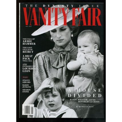 Vanity Fair PRINCESS DIANA cover 2021 "A HOUSE DIVIDED" HARRY, WILLIAM CRISIS