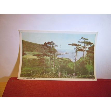 THE NEEDLES, ISLE OF WIGHT used postcard RP by Dean & Co 1960 pm =