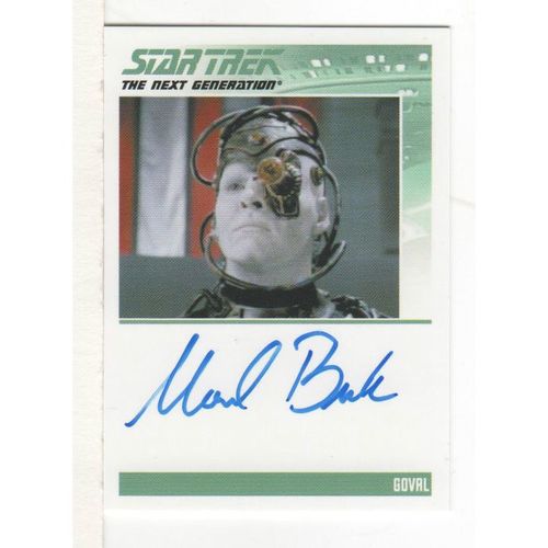 SIGNED CARD - STAR TREK: TNG HEROES & VILLAINS MICHAEL R. BURKE - GOVAL (2013)