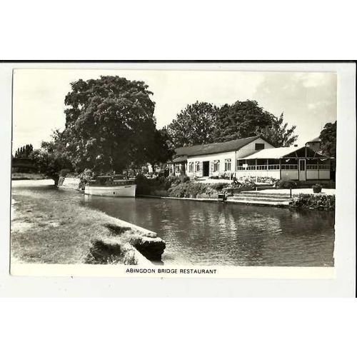 Berkshire ABINGDON Bridge Restaurant Postcard by TVAP