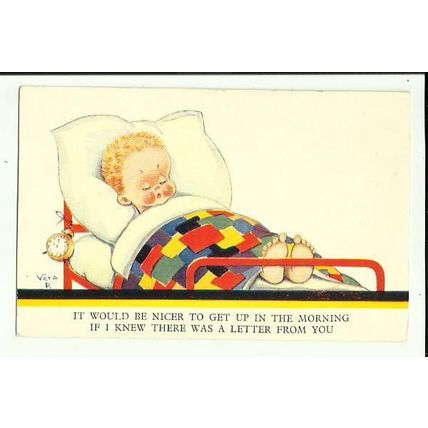 VERA PATERSON COMIC "It Would Be Nicer" Postcard (Valentine 3737)