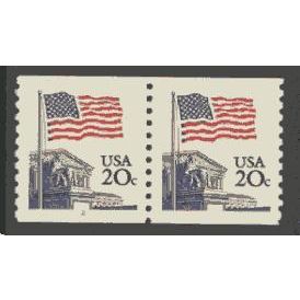 1895 20c U.S. Flag Fine MNH SG CNP Left 2 V0074