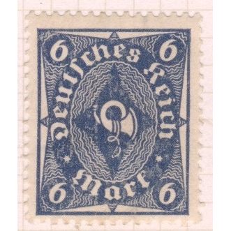 Germany 1922 - 6m blue - Coachhorn - unused
