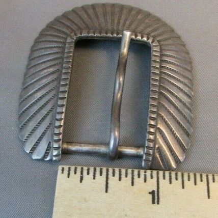 STERLING SILVER Ranger Belt Buckle Set 3/4" belt "MIKE" 42.6g WESTERN COWBOY