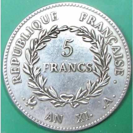 5Fr France. Casino Card Guard, Challenge Coin, Souvenir. REPLICA. 42.
