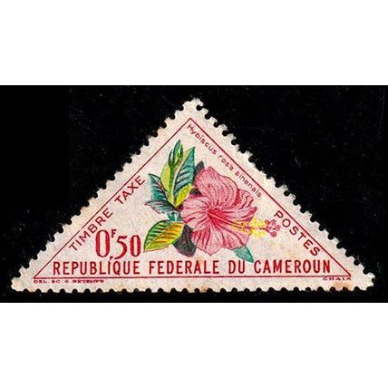 Cameroun 1963 Flower 50c MH Stamp Triangle