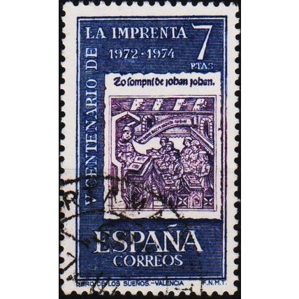 Spain. 1973 7p S.G.2223 Used