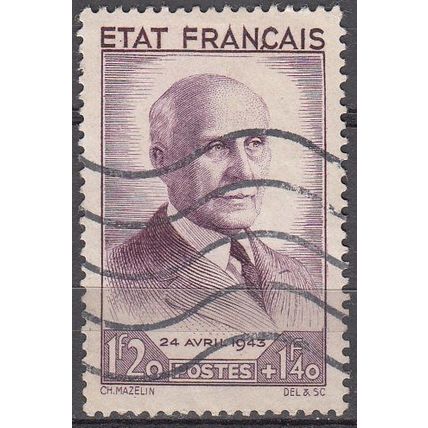 France 1943 Michel 589 O Cote (2008) 28.00 € Maréchal Pétain