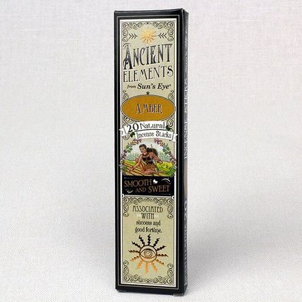 Amber, Ancient Elements, 20 Natural Incense Sticks, Sun's Eye