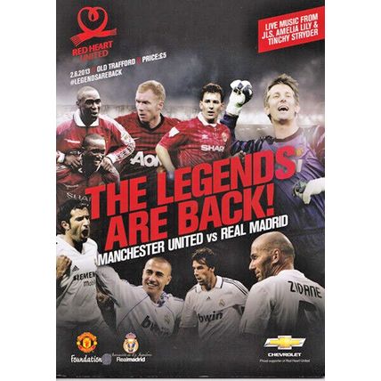 MANCHESTER UNITED LEGENDS v REAL MADRID LEGENDS 2013