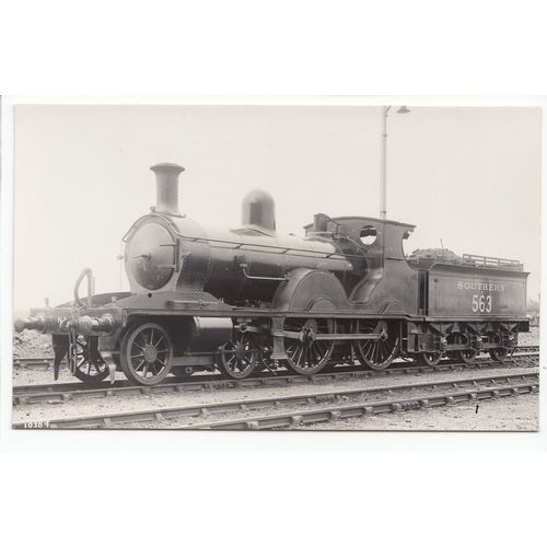 Southern Railway Steam Locomotive Engine 563 RP F Moore's Postcard 10364