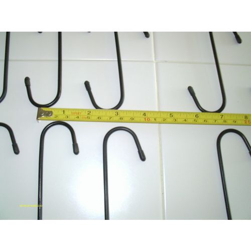 20 PCS 5 inch S-HOOKS BLACK W/PVC DISPLAY PLANT HANGING HOME SHOP GARAGE GARDEN