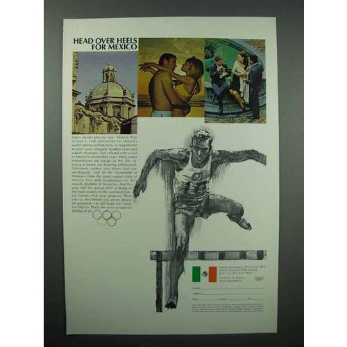 1968 Mexico Tourism Ad - Head over Heals