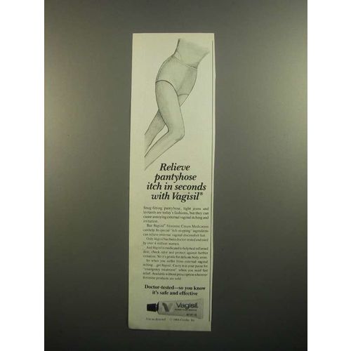 1984 Vagisil Feminine Cream Ad - Pantyhose Itch