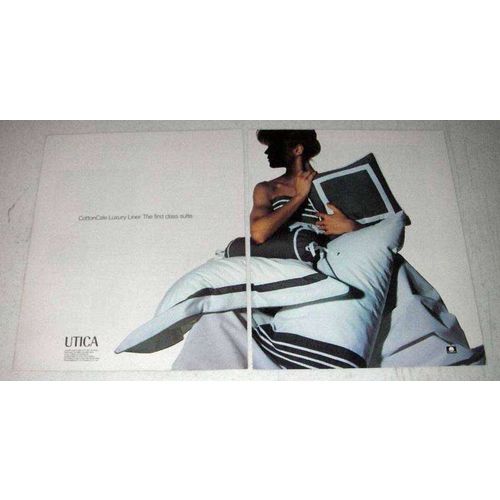 1984 Utica CottonCale Luxury Liner Linens Ad