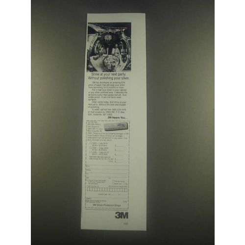 1985 3M Silver Protector Strips Ad - Shine at Party
