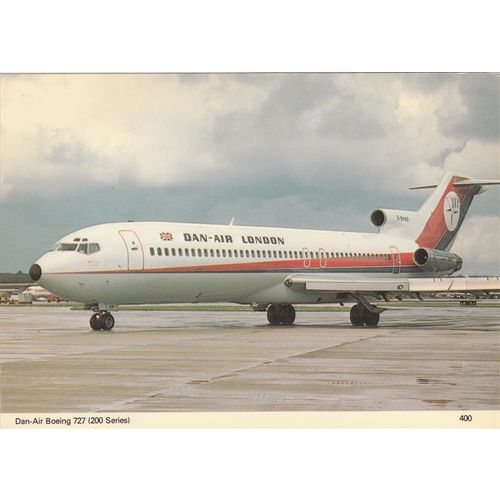 Dan Air Boeing B727 200 Aircraft Postcard (A21162)