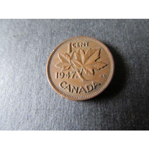 1947 GEORGE VI CANADA ONE CENT FREE POST. AAY