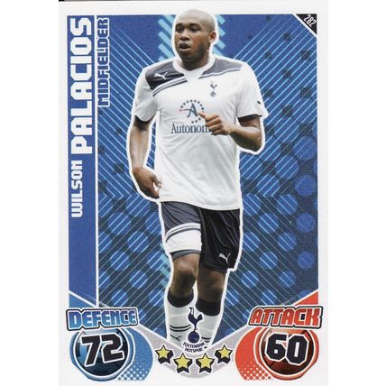 Match Attax 2010/2011 282 Wilson Palacios Tottenham Hotspur