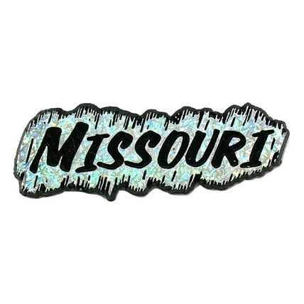 Missouri Silver Prism Fridge Magnet