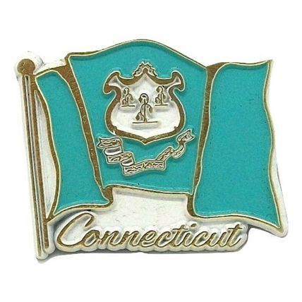 Connecticut Flag Fridge Magnet