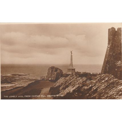 The Lonely Vigil from Castle Hill Aberystwyth Cardiganshire Postcard (CGN78029)