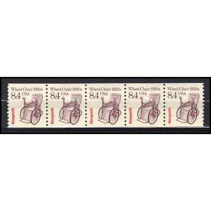 2256 8.4c Wheel Chair Very Fine MNH Dry Gum PNC 1/5 X3077