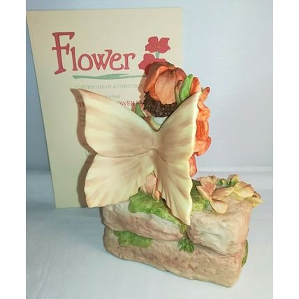 DANBURY MINT,CICELY MARY BARKER, FLOWER FAIRIES, WALLFLOWER FAIRY, 1988. Mint.