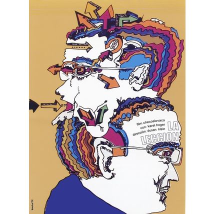 Wall decor home movie Poster.The LECTURE.Czech cinema by Karel Hoger.Glaser