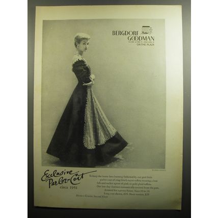 1951 Bergdorf Goodman Parlor-Coat Advertisement - photo by Richard Avedon