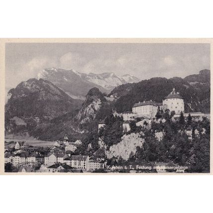 Kurstein Fortress Festung Vintage Real Photo Austria Postcard