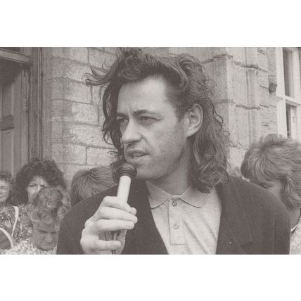 Bob Geldof of The Boomtown Rats Punk Rock Band Postcard