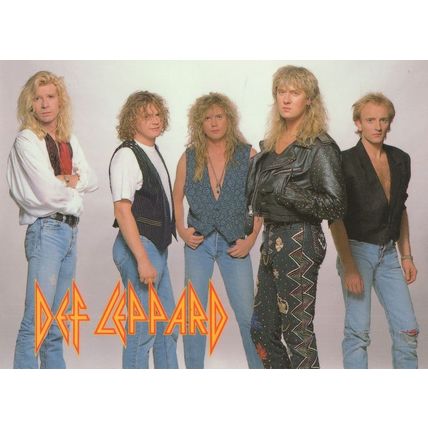 Def Leppard Vintage 1989 Postcard