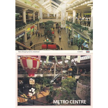 Hot Air Balloon at the Metro Centre Gateshead 2x Postcard s