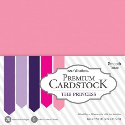 Core'dinations Premium Cardstock Smooth Colors The Princess 12" x 12" 20 Sheets