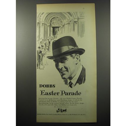 1955 Dobbs Hats Ad - Dobbs Easter Parade
